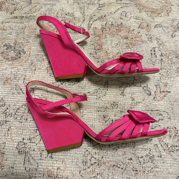 Kate Spade Imari Bow Wedges in Pink Size 7.5 - Picture 3 of 4